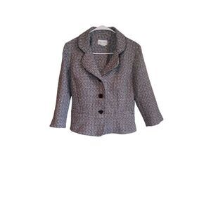 Chadwick's Black and White Tweed Women's‎ Blazer Coat Size 10
